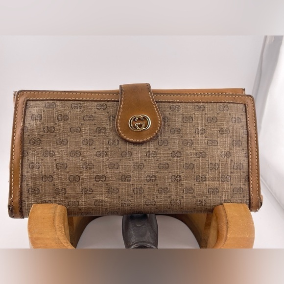 VINTAGE 80's GUCCI LOGO MONOGRAM WOMEN WALLET PURSE​​​​​​​​​​​ - Picture 2 of 11